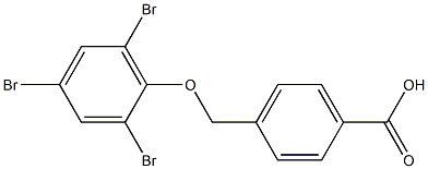 4-(2,4,6-tribromophenoxymethyl)benzoic acid Struktur