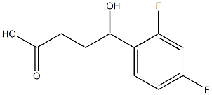 4-(2,4-difluorophenyl)-4-hydroxybutanoic acid Struktur