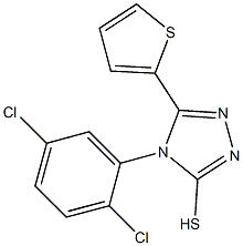 4-(2,5-dichlorophenyl)-5-(thiophen-2-yl)-4H-1,2,4-triazole-3-thiol Struktur