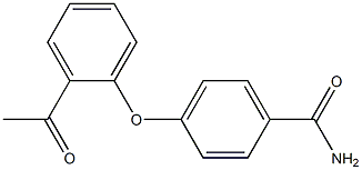 4-(2-acetylphenoxy)benzamide Struktur