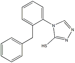 4-(2-benzylphenyl)-4H-1,2,4-triazole-3-thiol Struktur