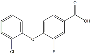 4-(2-chlorophenoxy)-3-fluorobenzoic acid Struktur