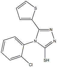 4-(2-chlorophenyl)-5-(thiophen-2-yl)-4H-1,2,4-triazole-3-thiol Struktur