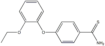 4-(2-ethoxyphenoxy)benzene-1-carbothioamide Struktur