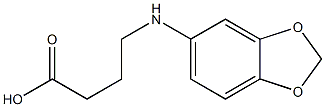 4-(2H-1,3-benzodioxol-5-ylamino)butanoic acid Struktur