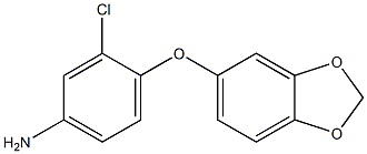 4-(2H-1,3-benzodioxol-5-yloxy)-3-chloroaniline Struktur