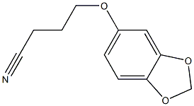 4-(2H-1,3-benzodioxol-5-yloxy)butanenitrile Struktur