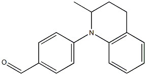 4-(2-methyl-1,2,3,4-tetrahydroquinolin-1-yl)benzaldehyde Struktur