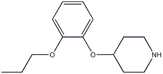 4-(2-propoxyphenoxy)piperidine Struktur