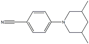 4-(3,5-dimethylpiperidin-1-yl)benzonitrile Struktur