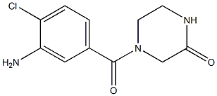 4-(3-amino-4-chlorobenzoyl)piperazin-2-one Struktur