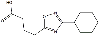 4-(3-cyclohexyl-1,2,4-oxadiazol-5-yl)butanoic acid Struktur