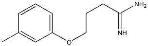 4-(3-methylphenoxy)butanimidamide Struktur