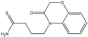 4-(3-oxo-2,3-dihydro-4H-1,4-benzoxazin-4-yl)butanethioamide Struktur