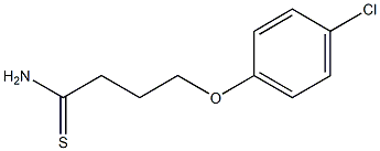 4-(4-chlorophenoxy)butanethioamide Struktur