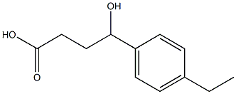 4-(4-ethylphenyl)-4-hydroxybutanoic acid Struktur