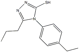 4-(4-ethylphenyl)-5-propyl-4H-1,2,4-triazole-3-thiol Struktur