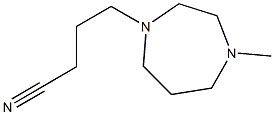 4-(4-methyl-1,4-diazepan-1-yl)butanenitrile Struktur