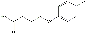 4-(4-methylphenoxy)butanoic acid Struktur