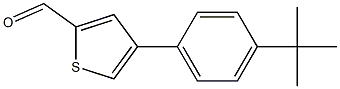 4-(4-tert-butylphenyl)thiophene-2-carbaldehyde Struktur