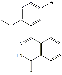 4-(5-bromo-2-methoxyphenyl)-1,2-dihydrophthalazin-1-one Struktur