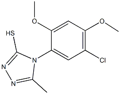 4-(5-chloro-2,4-dimethoxyphenyl)-5-methyl-4H-1,2,4-triazole-3-thiol Struktur