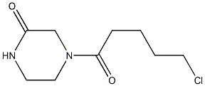 4-(5-chloropentanoyl)piperazin-2-one Struktur