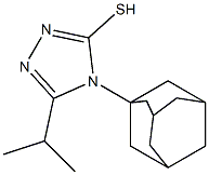 4-(adamantan-1-yl)-5-(propan-2-yl)-4H-1,2,4-triazole-3-thiol Struktur