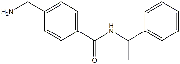 4-(aminomethyl)-N-(1-phenylethyl)benzamide Struktur