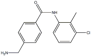 4-(aminomethyl)-N-(3-chloro-2-methylphenyl)benzamide Struktur