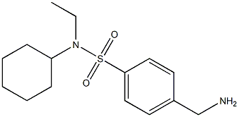 4-(aminomethyl)-N-cyclohexyl-N-ethylbenzenesulfonamide Struktur