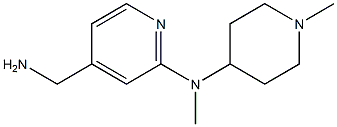 4-(aminomethyl)-N-methyl-N-(1-methylpiperidin-4-yl)pyridin-2-amine Struktur