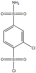 4-(aminosulfonyl)-2-chlorobenzenesulfonyl chloride Struktur