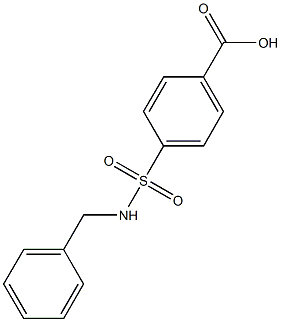 4-(benzylsulfamoyl)benzoic acid Struktur