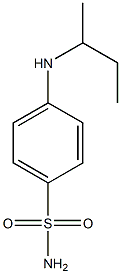 4-(butan-2-ylamino)benzene-1-sulfonamide Struktur