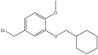 4-(chloromethyl)-2-(cyclohexylmethoxy)-1-methoxybenzene Struktur