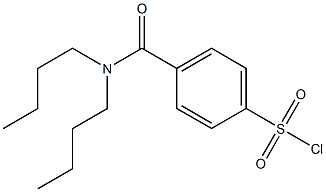 4-(dibutylcarbamoyl)benzene-1-sulfonyl chloride Struktur