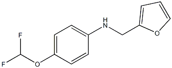 4-(difluoromethoxy)-N-(furan-2-ylmethyl)aniline Struktur