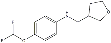 4-(difluoromethoxy)-N-(oxolan-3-ylmethyl)aniline Struktur