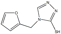 4-(furan-2-ylmethyl)-4H-1,2,4-triazole-3-thiol Struktur