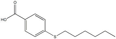 4-(hexylsulfanyl)benzoic acid Struktur