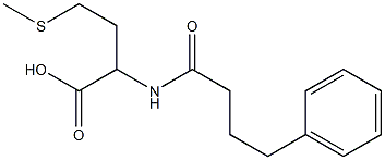 4-(methylsulfanyl)-2-(4-phenylbutanamido)butanoic acid Struktur