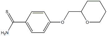 4-(oxan-2-ylmethoxy)benzene-1-carbothioamide Struktur