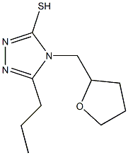 4-(oxolan-2-ylmethyl)-5-propyl-4H-1,2,4-triazole-3-thiol Struktur