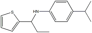 4-(propan-2-yl)-N-[1-(thiophen-2-yl)propyl]aniline Struktur