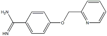 4-(pyridin-2-ylmethoxy)benzenecarboximidamide Struktur