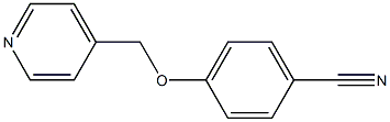 4-(pyridin-4-ylmethoxy)benzonitrile Struktur