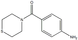 4-(thiomorpholin-4-ylcarbonyl)aniline Struktur