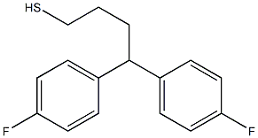 4,4-bis(4-fluorophenyl)butane-1-thiol Struktur