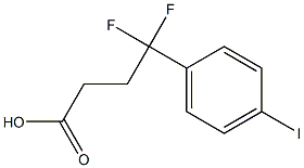 4,4-difluoro-4-(4-iodophenyl)butanoic acid Struktur